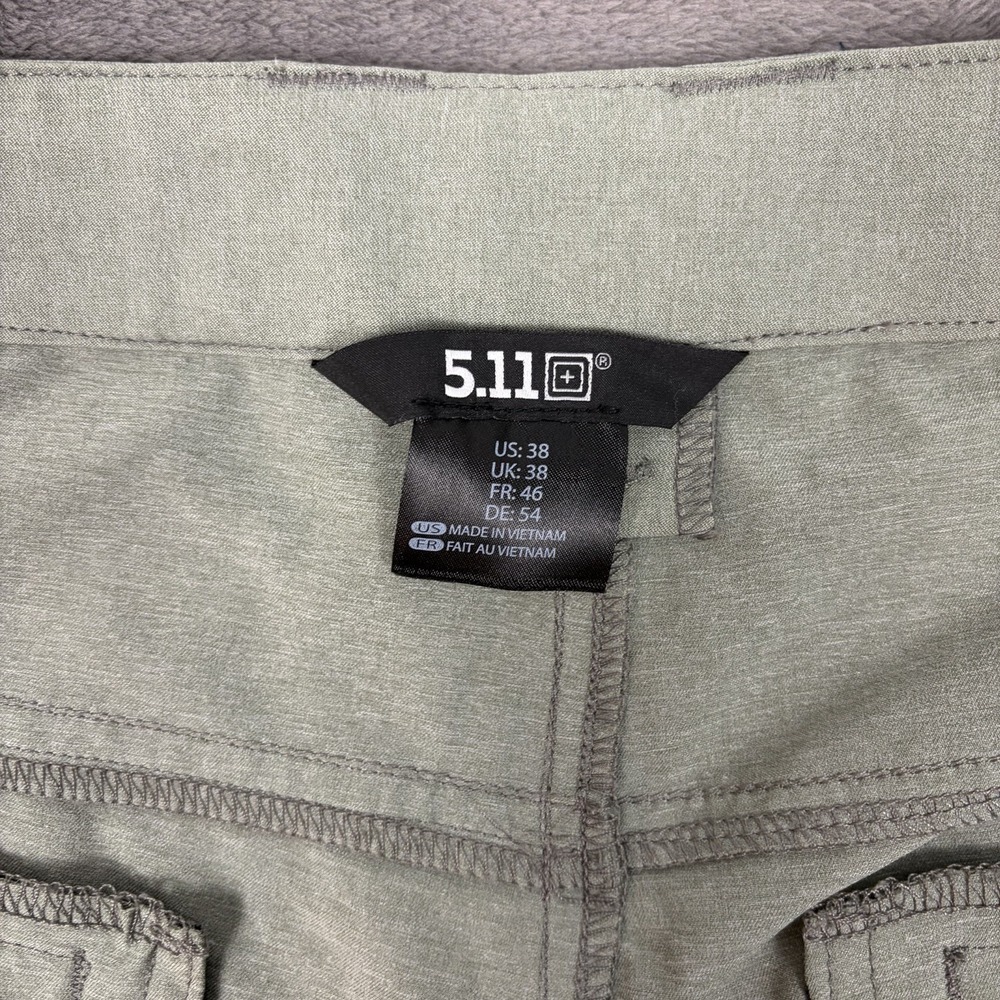 5.11 Tactical Shorts Mens 38 Green Performance Chino Hiking Polyester Blend - Picture 4 of 12